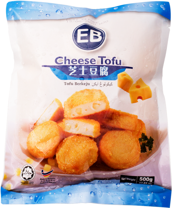 E B Cheese Tofu Package500g PNG