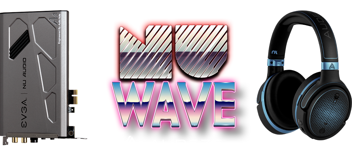 E V G A Sound Cardand Audeze Headphones PNG