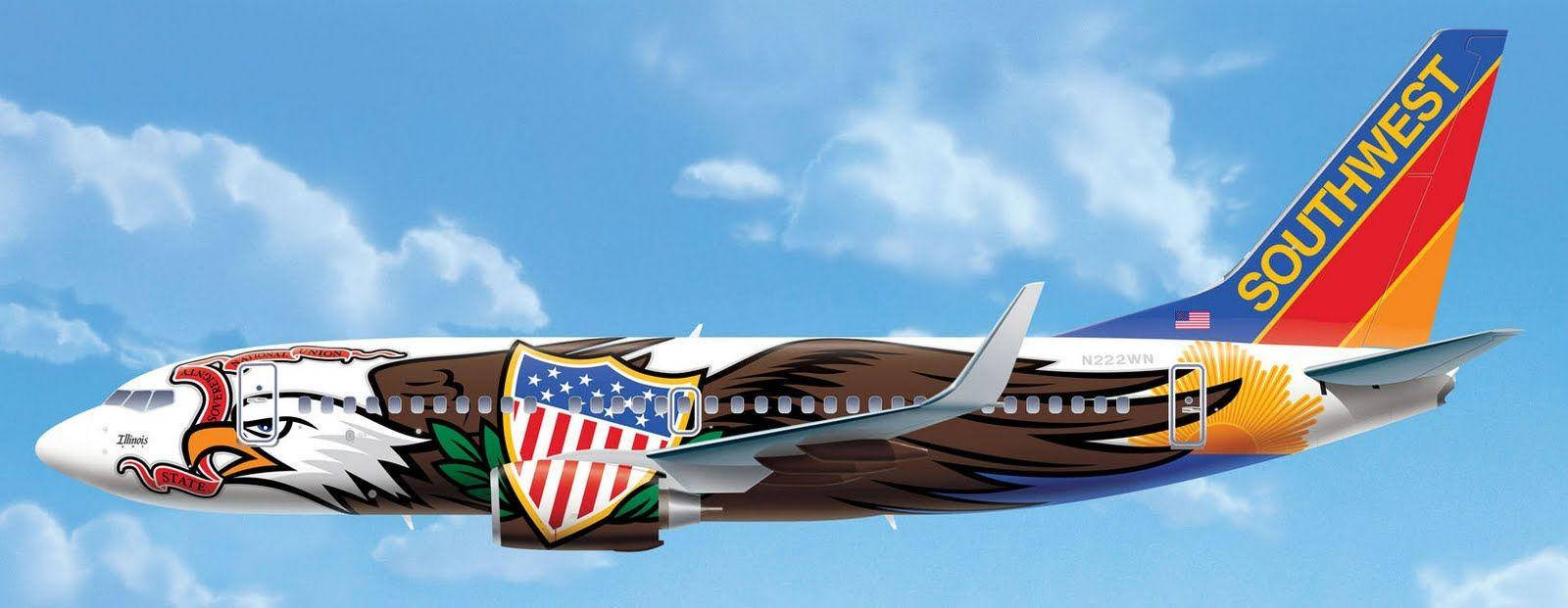 Örnflygplan Southwest Airlines Wallpaper