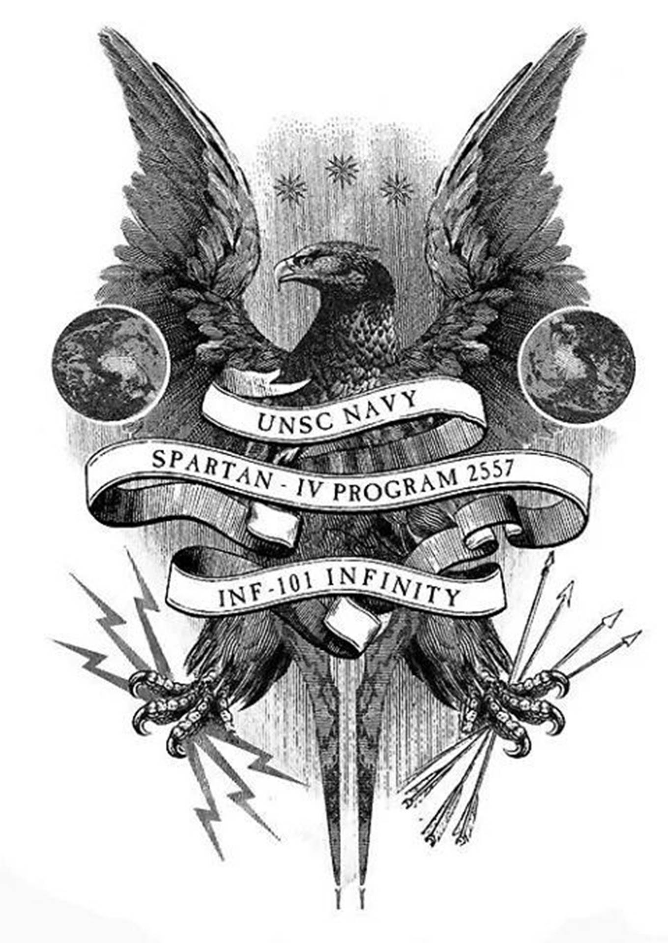 Eagle Halo Logo Wallpaper
