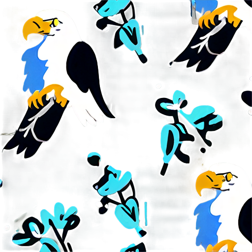 Eagle In Wild Nature Background Png B PNG