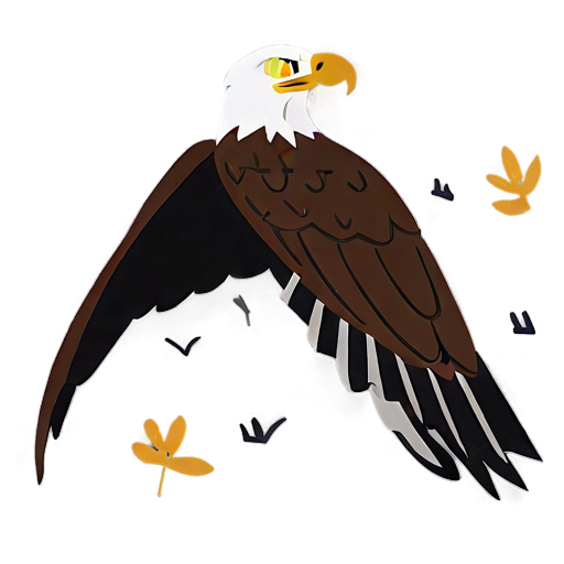 Eagle In Wild Nature Background Png C PNG