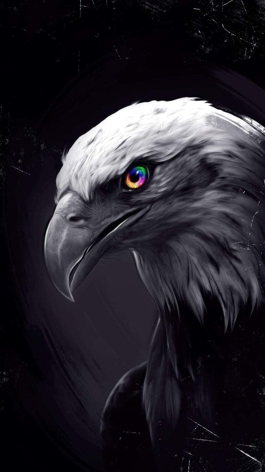 Majestic Eagle in Flight - Wallpaper for iPhone Wallpaper