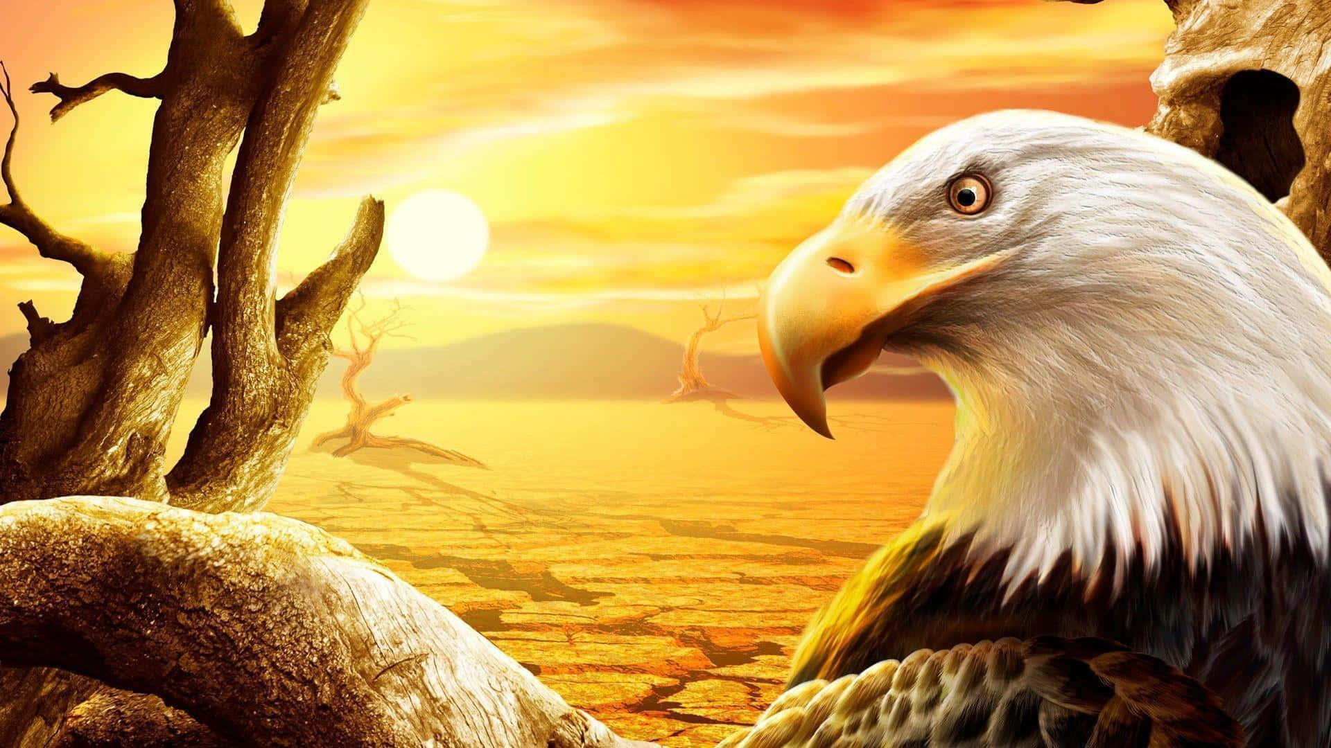 Eagle Sunset Picture