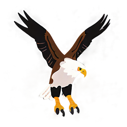 Eagle With Open Talons Png B PNG