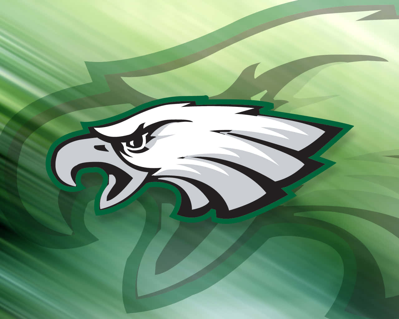 Eagles Football On Light Green Background Wallpaper