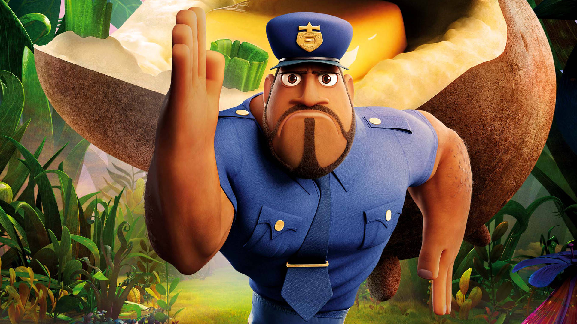 Earl Running Cloudy With A Chance Of Meatballs 2 Wallpaper
