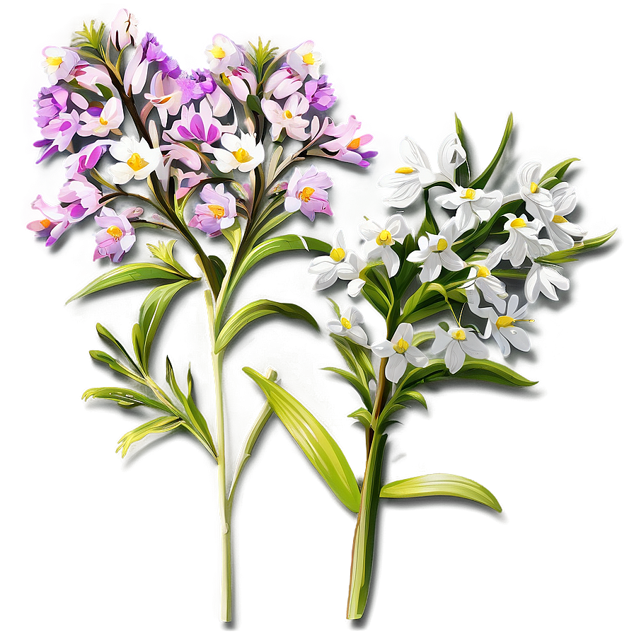 Early Spring Wildflowers Png Ckp PNG