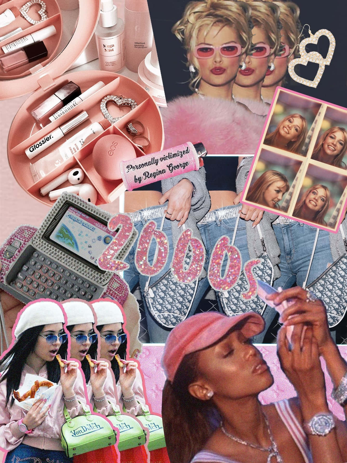 Early2000s Aesthetic Collage Wallpaper
