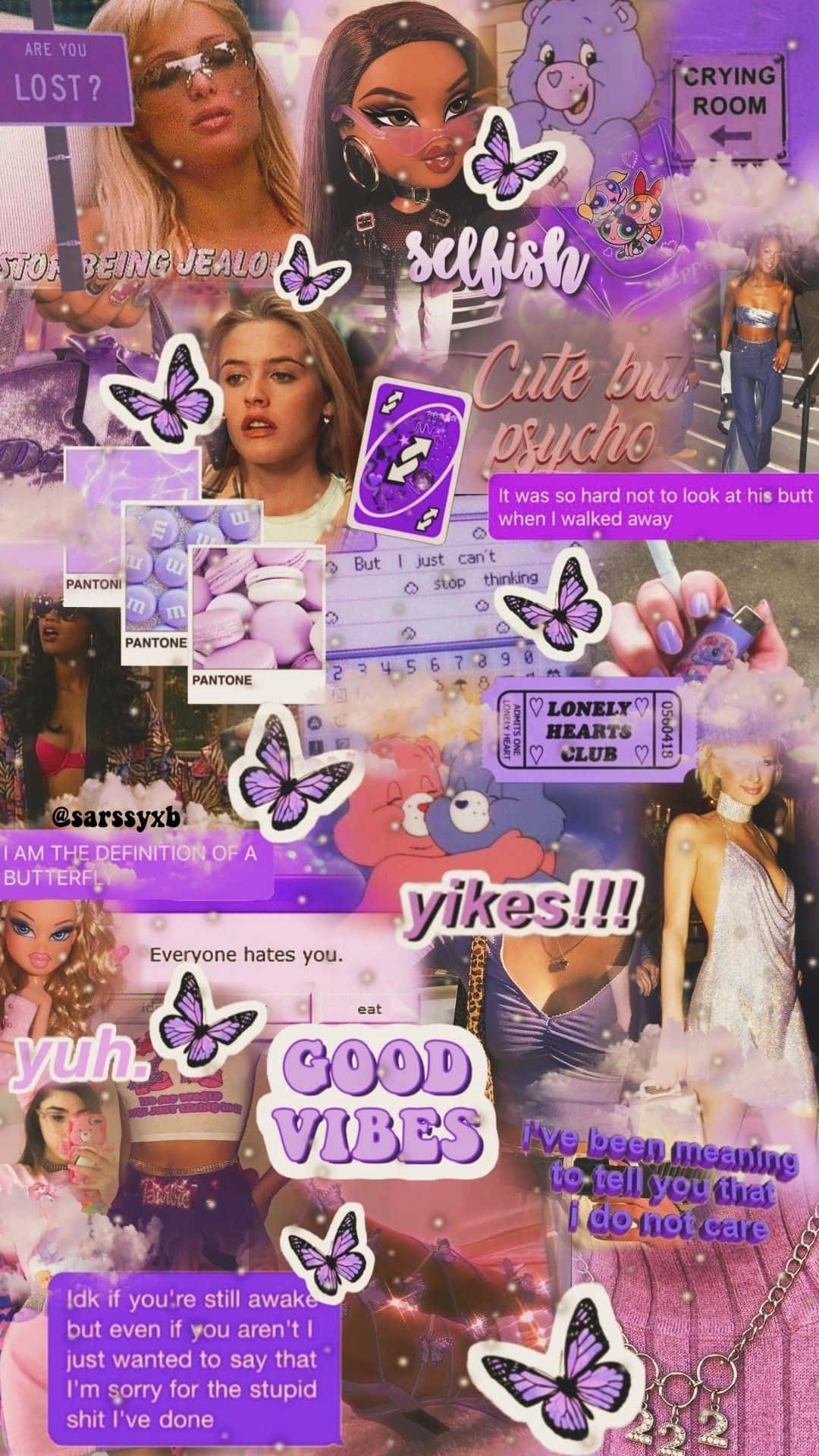 Early2000s Aesthetic Collage Wallpaper