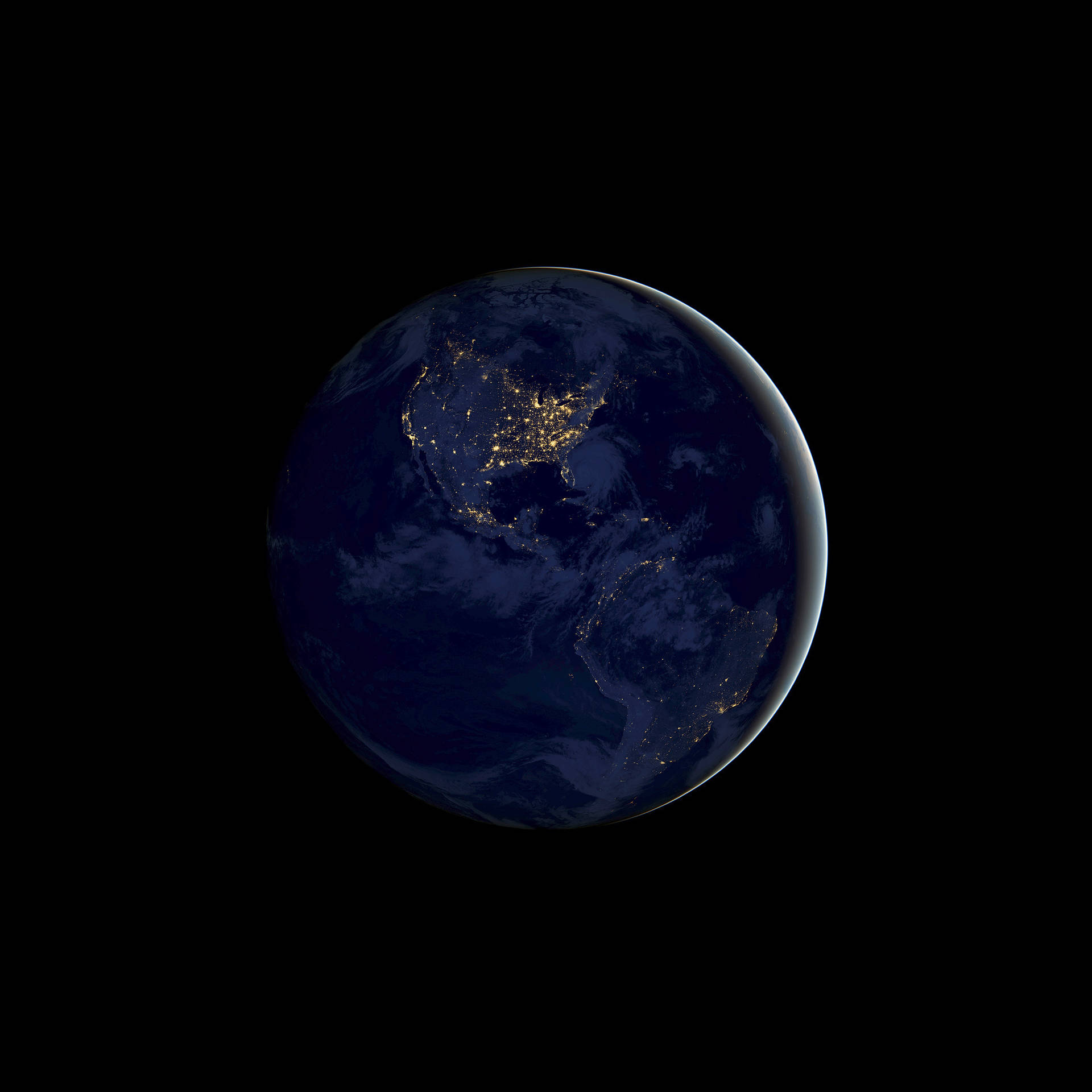 Earth At Night Ios 11 Wallpaper