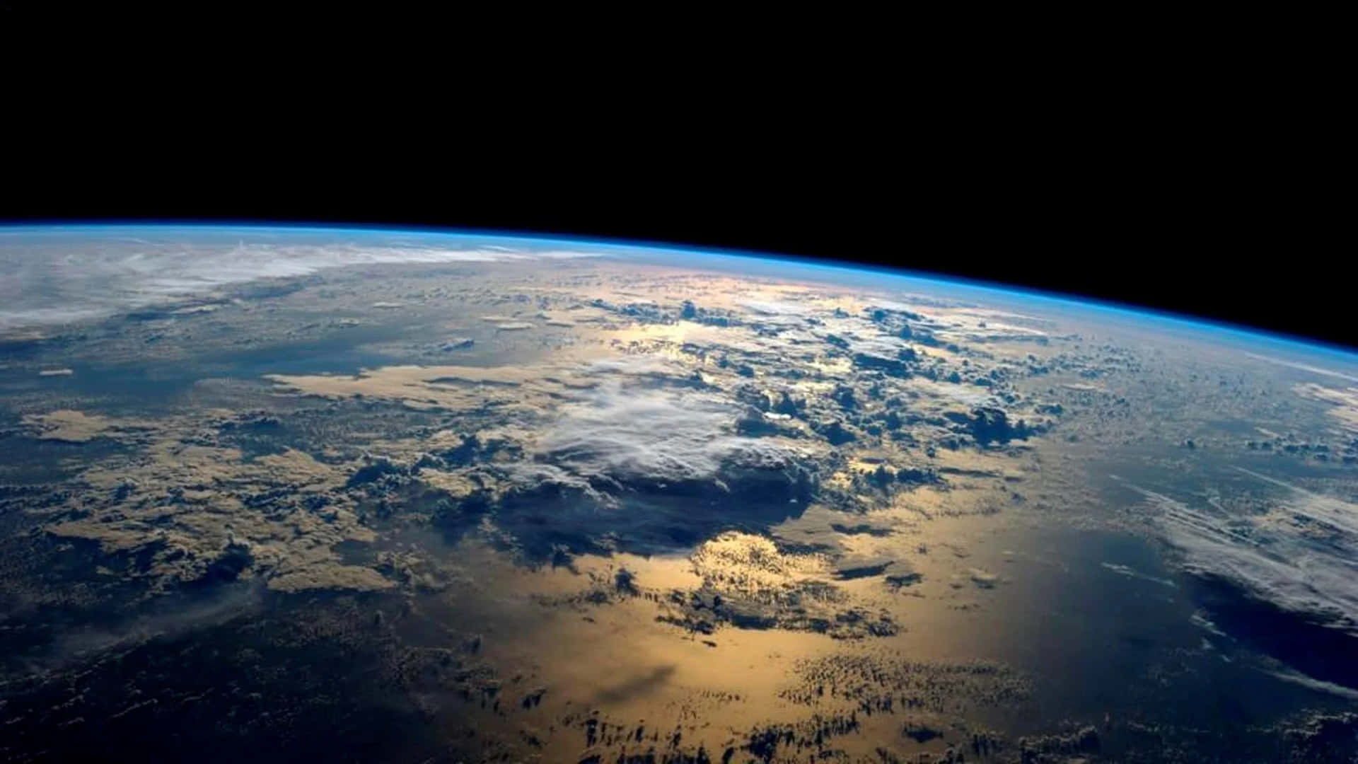 Thick Clouds Over Earth Background