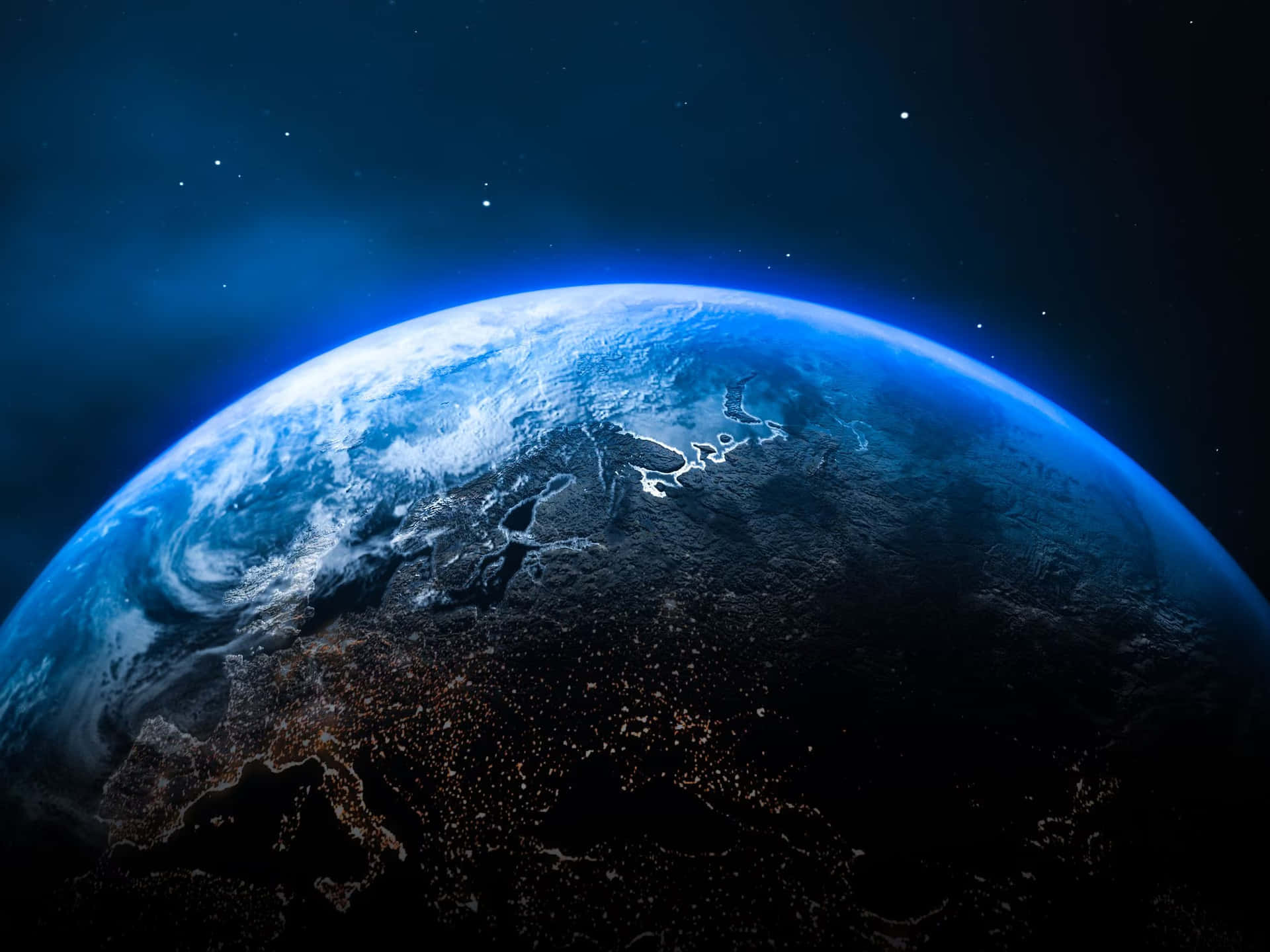Night And Day Earth Background