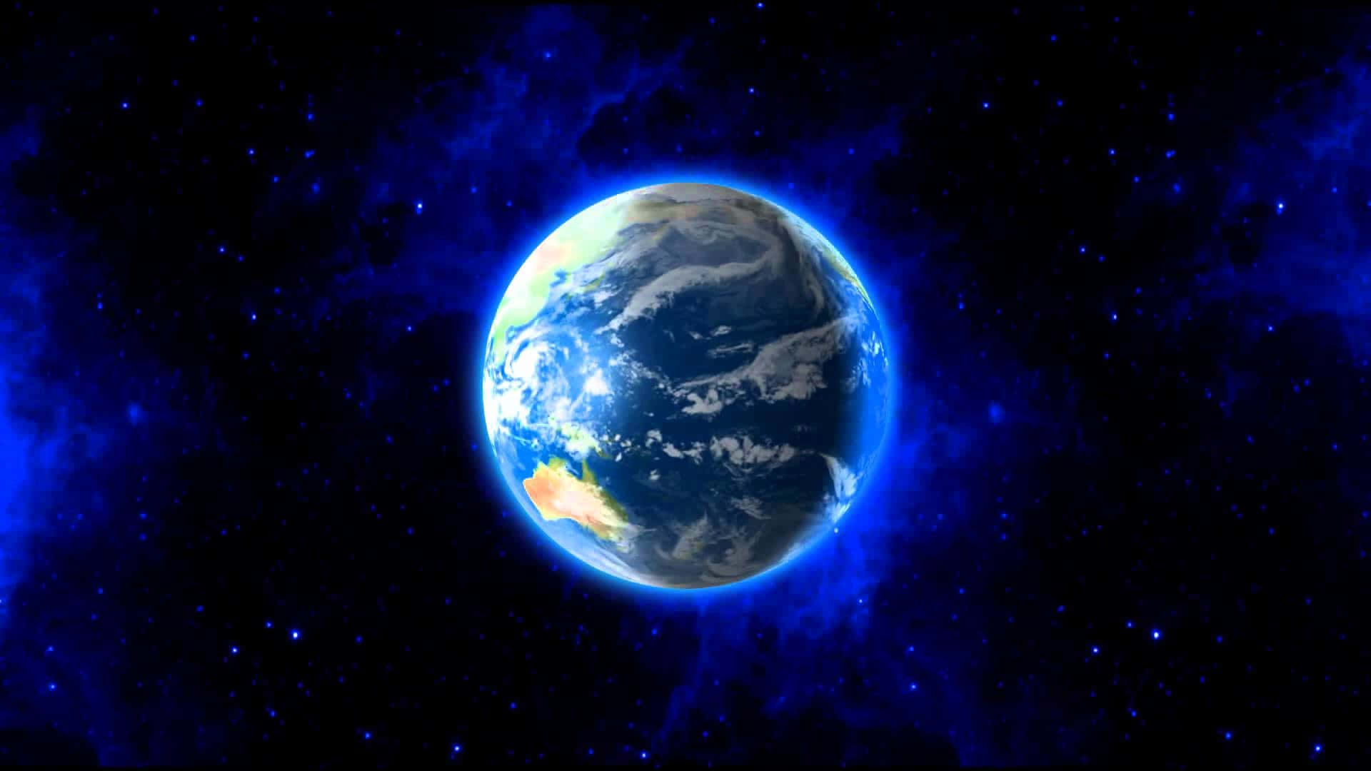 Bright Blue Haze On Earth Background