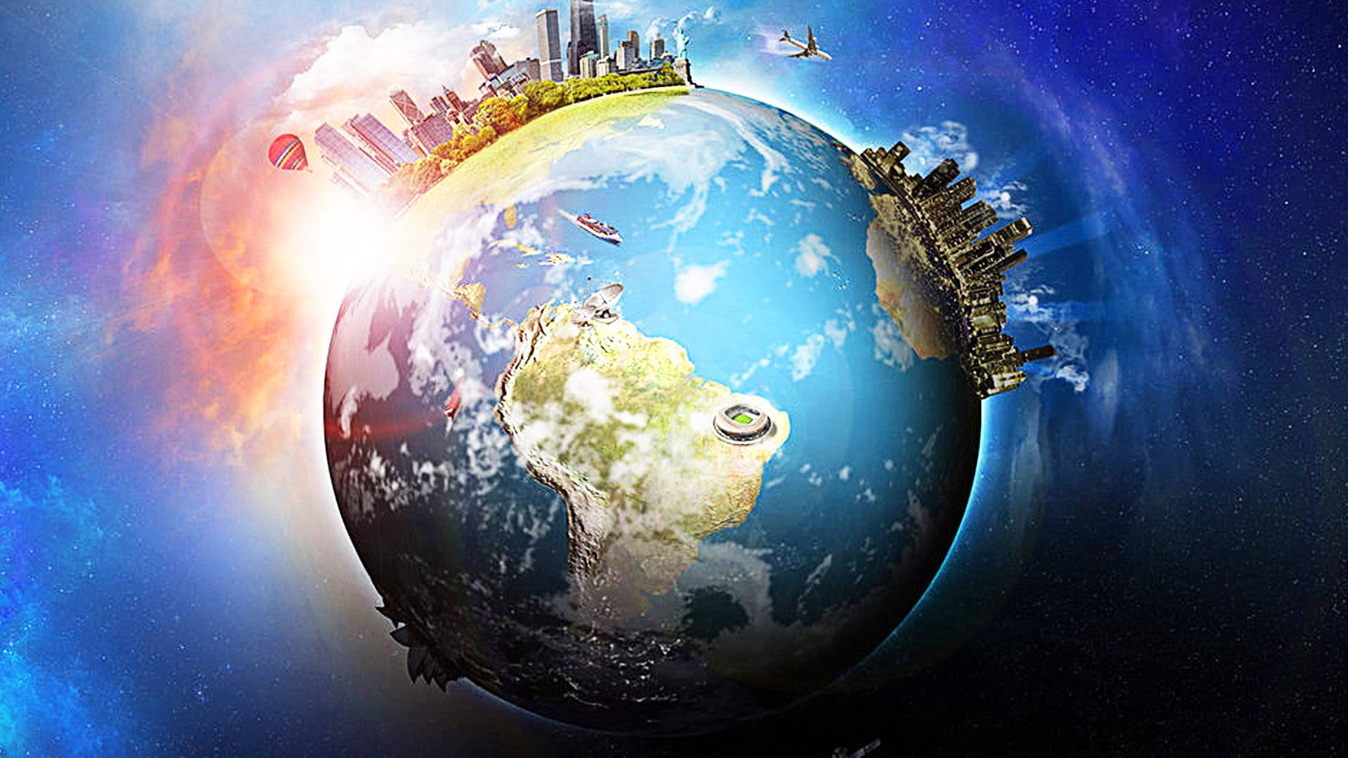 Download Earth Day 3d Art Wallpaper 