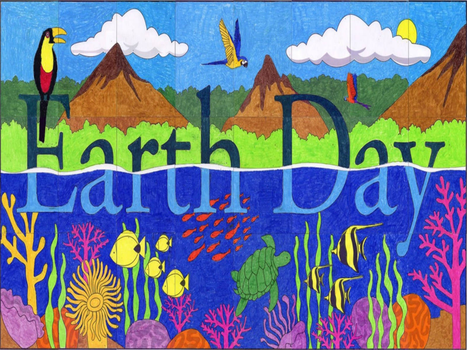 Earth Day Colorful Poster Wallpaper