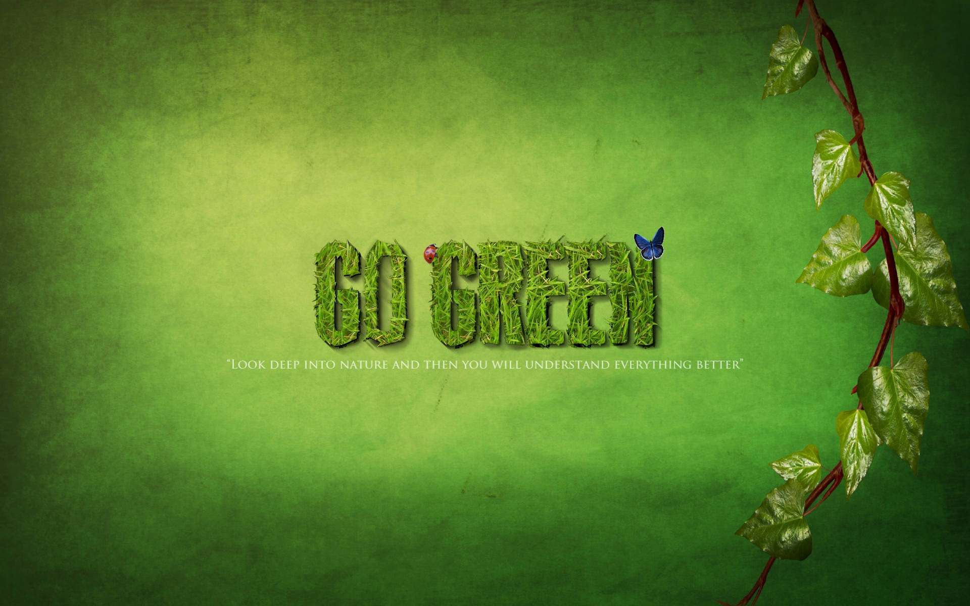 Jordens Dag Go Green Wallpaper