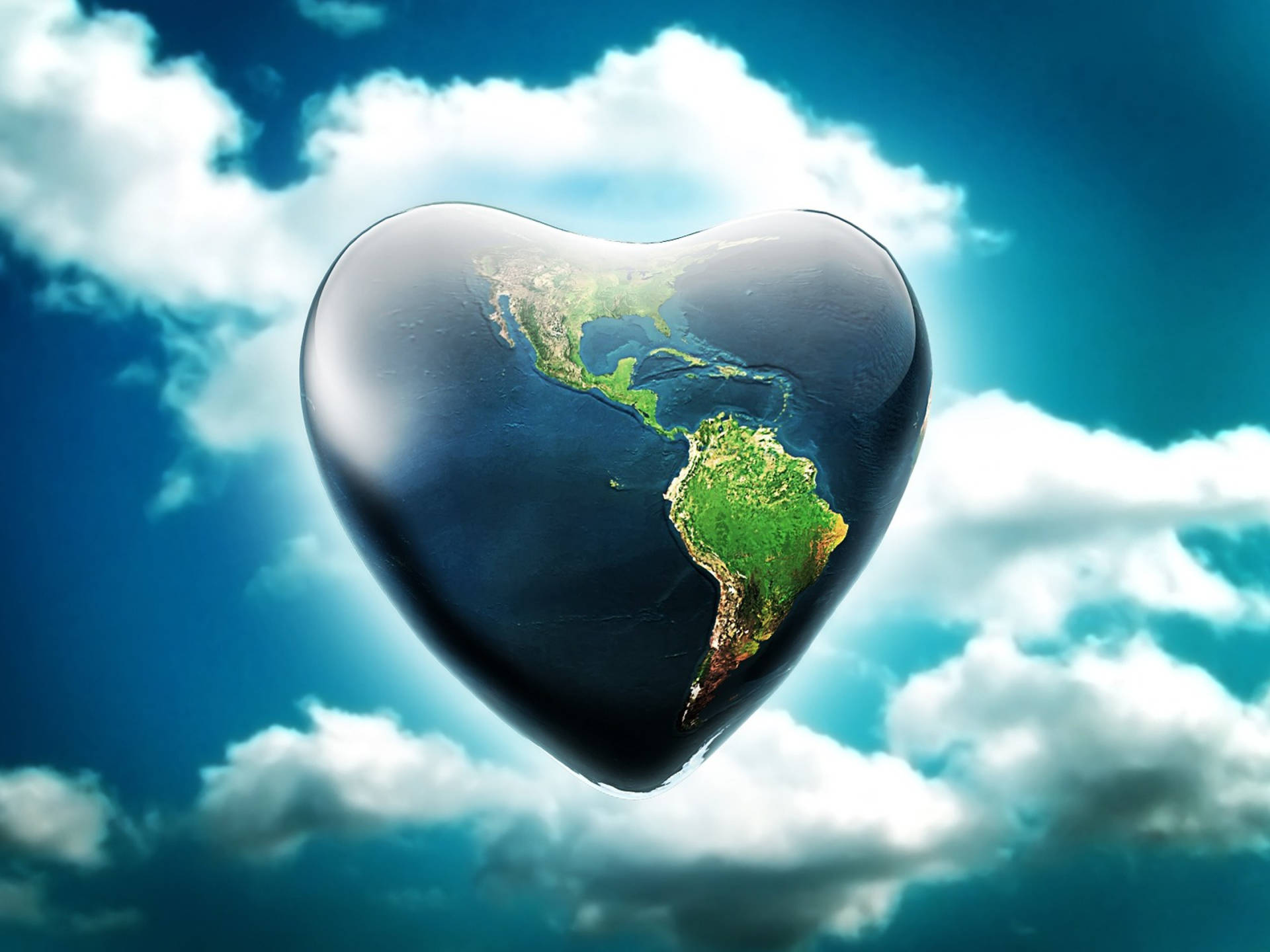 Earth Day Heart Wallpaper