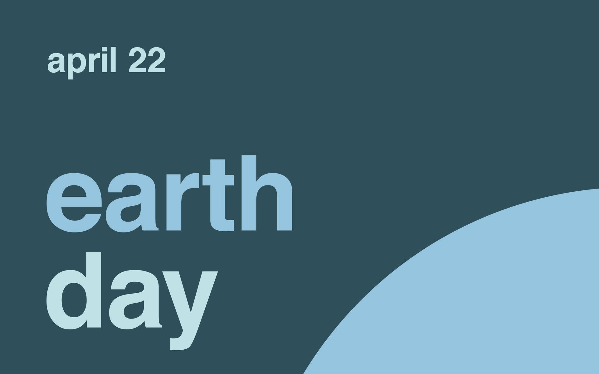 Earth Day Minimalist Art Wallpaper