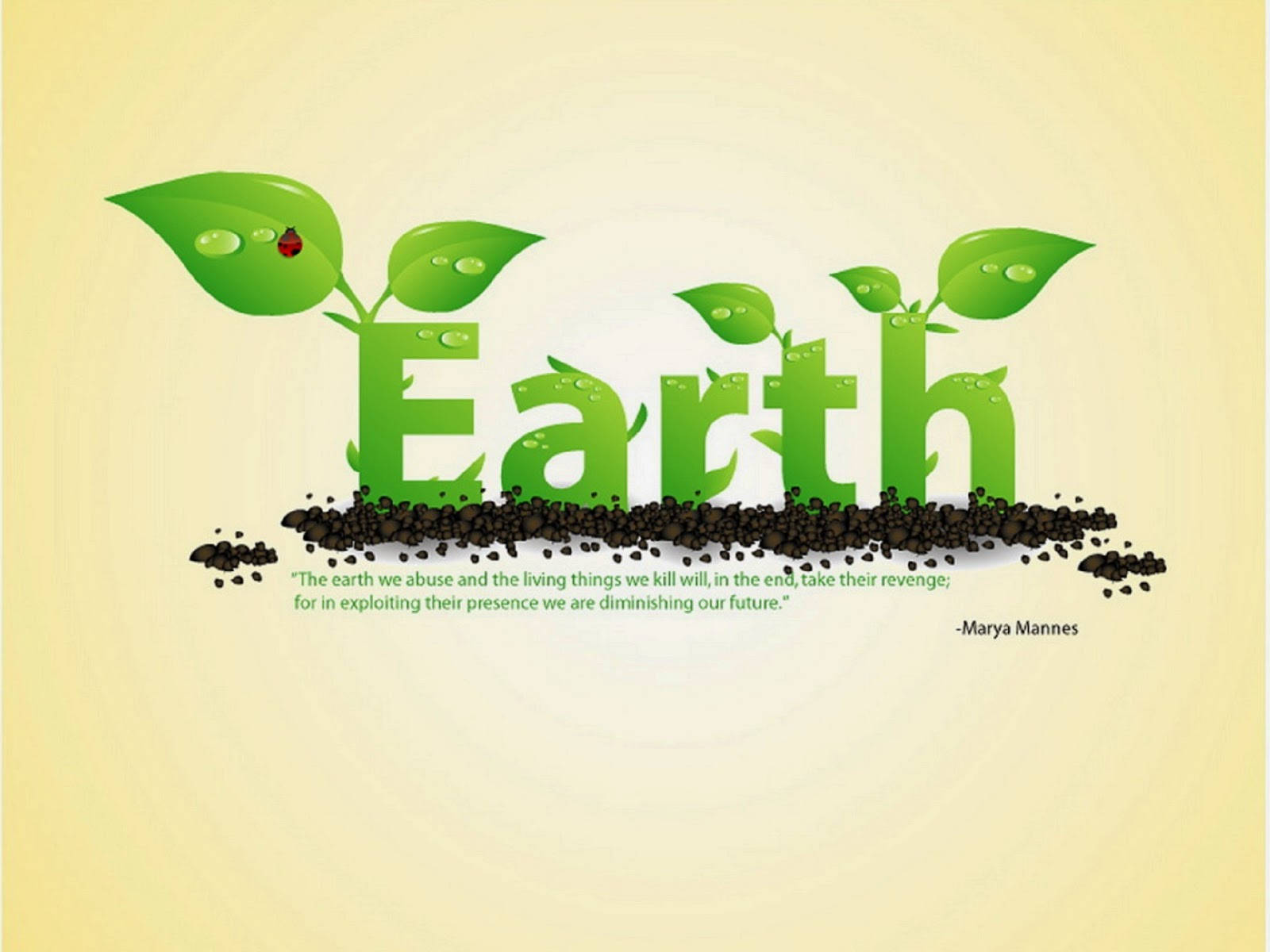 Earth Day Sprout Art Wallpaper