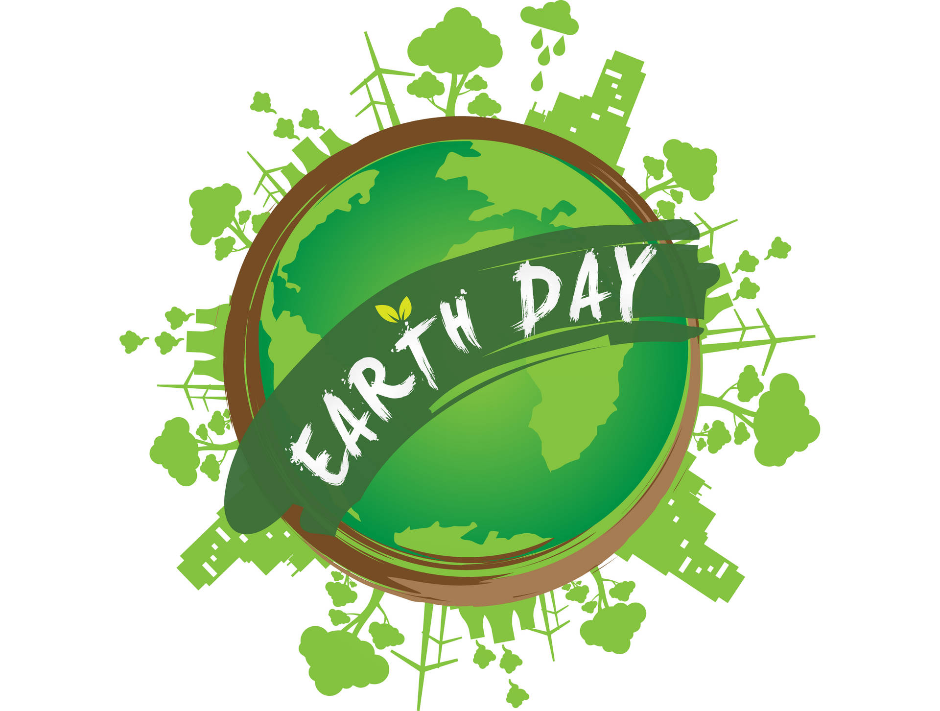 Earth Day Vector Art Wallpaper