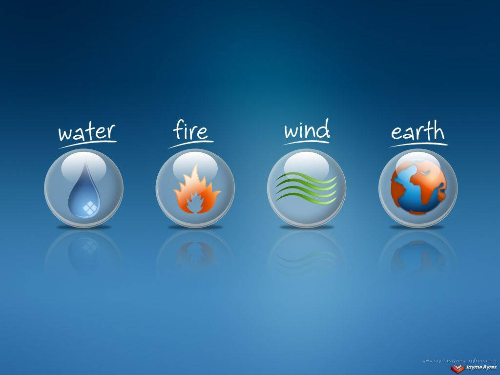 Earth Element Inside A Bubble Icon Wallpaper