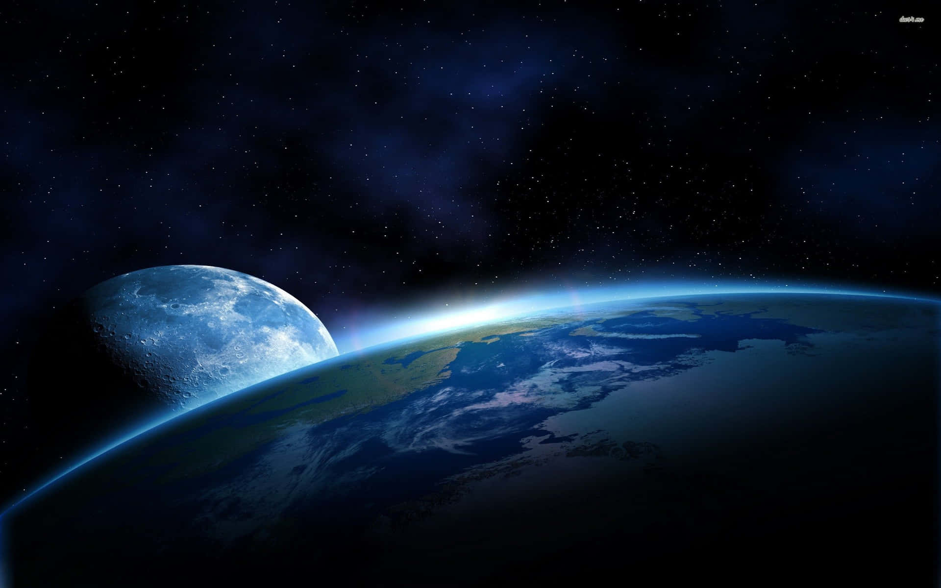 Derwunderschöne Blick Auf Die Erde Aus Dem Weltraum Wallpaper