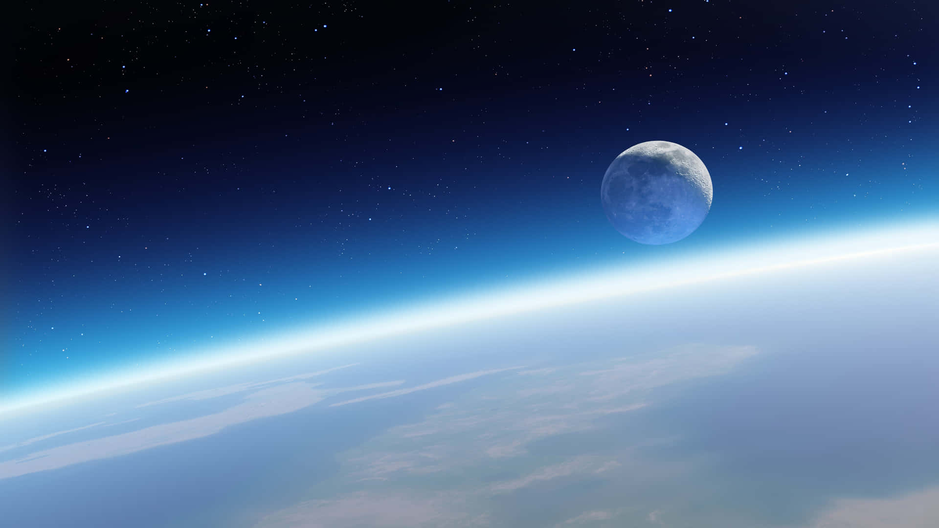 A View of Earth from Outer Space Wallpaper