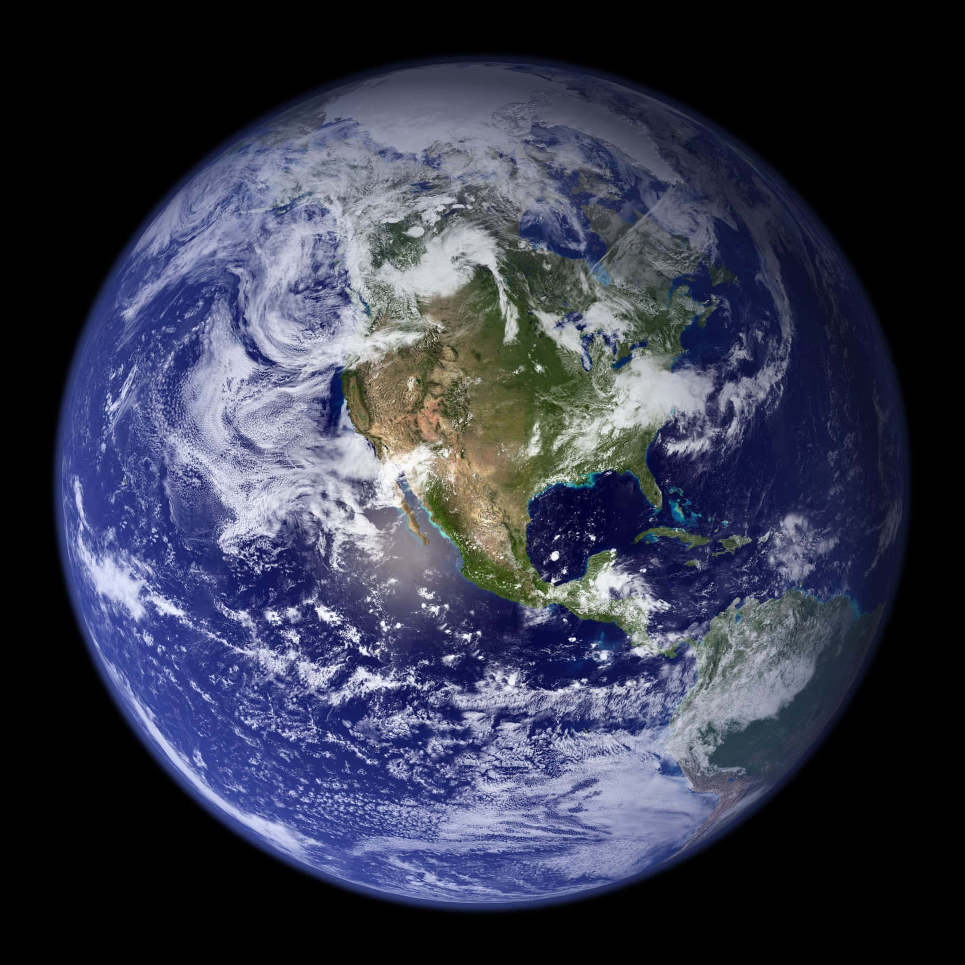 Labelleza De Nuestro Planeta Tierra Vista Desde El Espacio Exterior. Fondo de pantalla