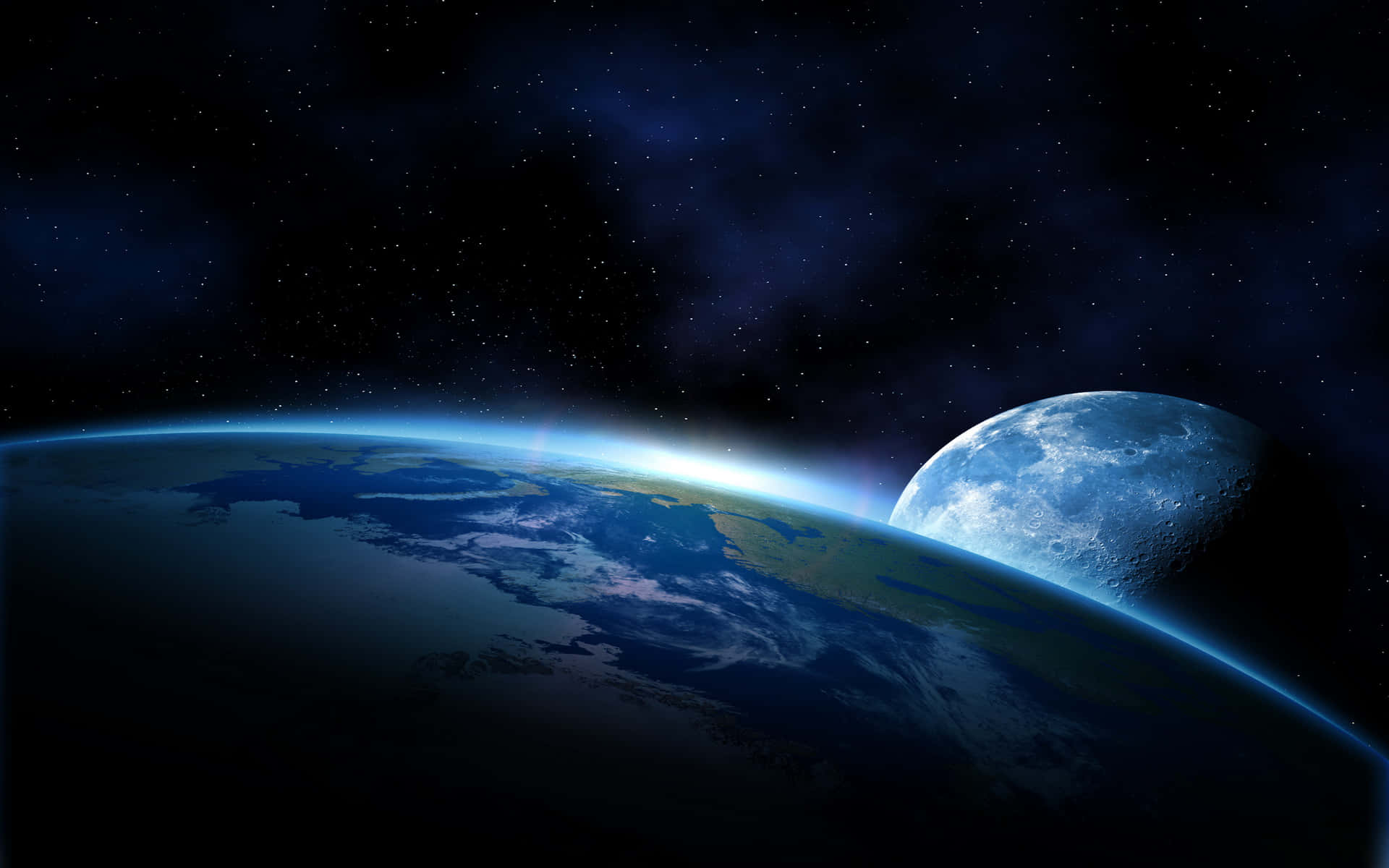The Earth seen from Outer Space Wallpaper