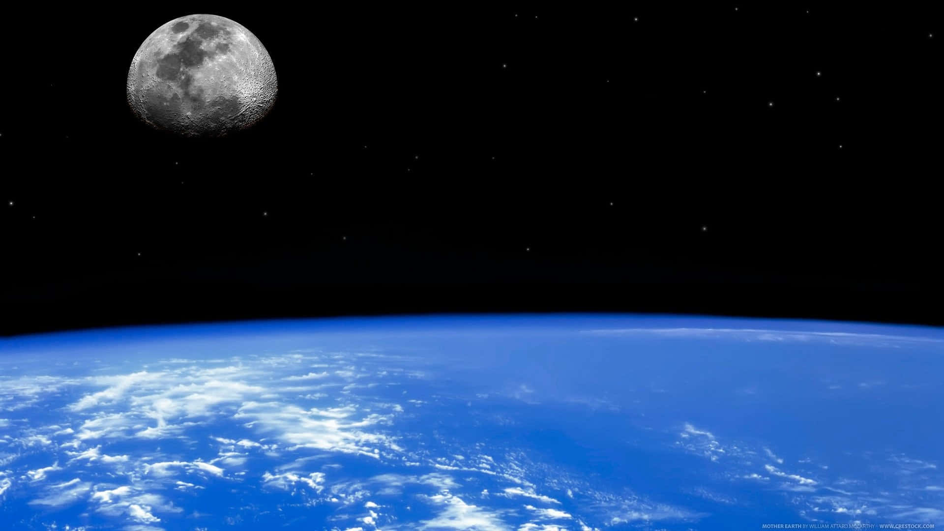 Vistadel Hogar De La Humanidad, La Tierra, Desde El Espacio Exterior. Fondo de pantalla