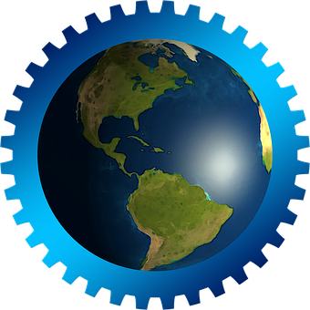 Earth Gear Integration Graphic PNG