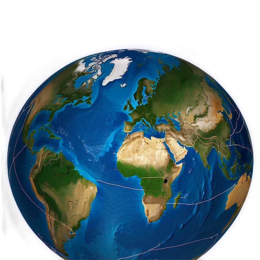 Earth's Global Trade Routes Png 06112024 PNG