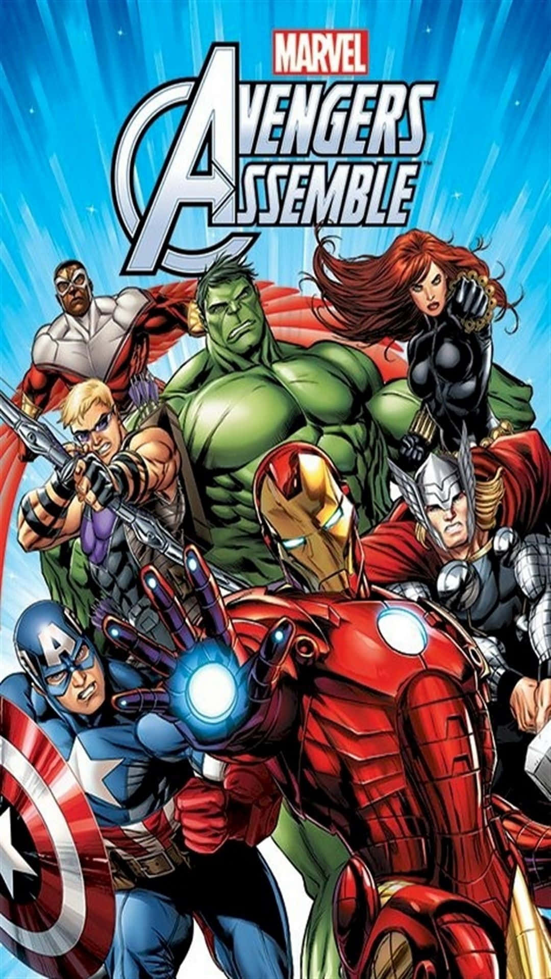 The Earth's Mightiest Heroes - united to fight evil! Wallpaper