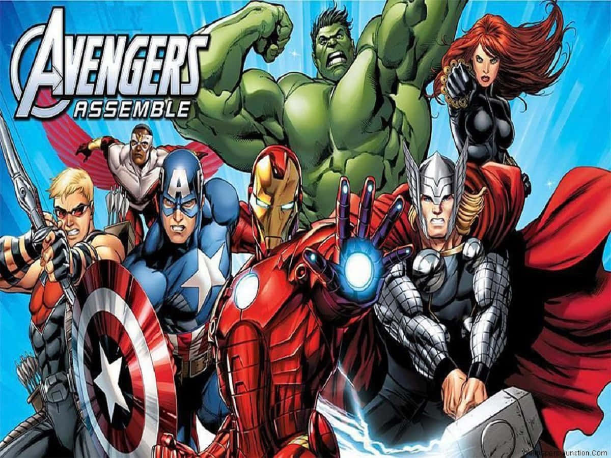 The Earth's Mightiest Heroes assemble in all their glory! Wallpaper