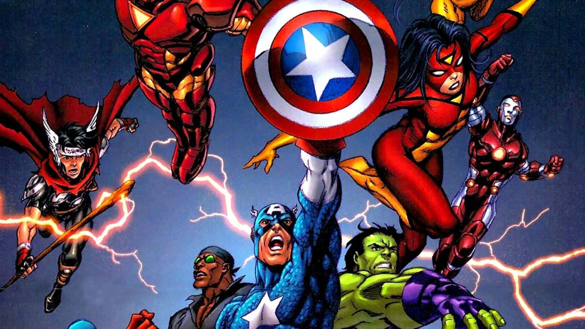 Earth's Mightiest Heroes Unite to Defeat Evil Wallpaper