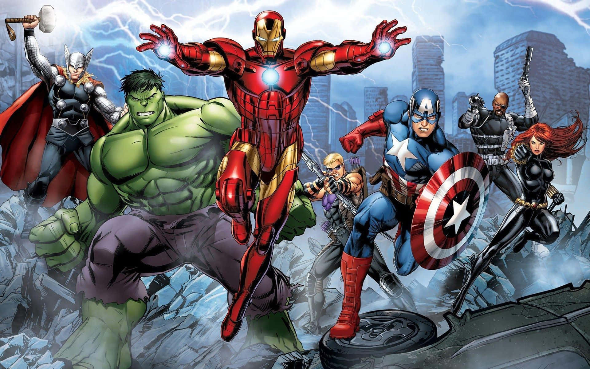 Our Earth's Mightiest Heroes Unite! Wallpaper