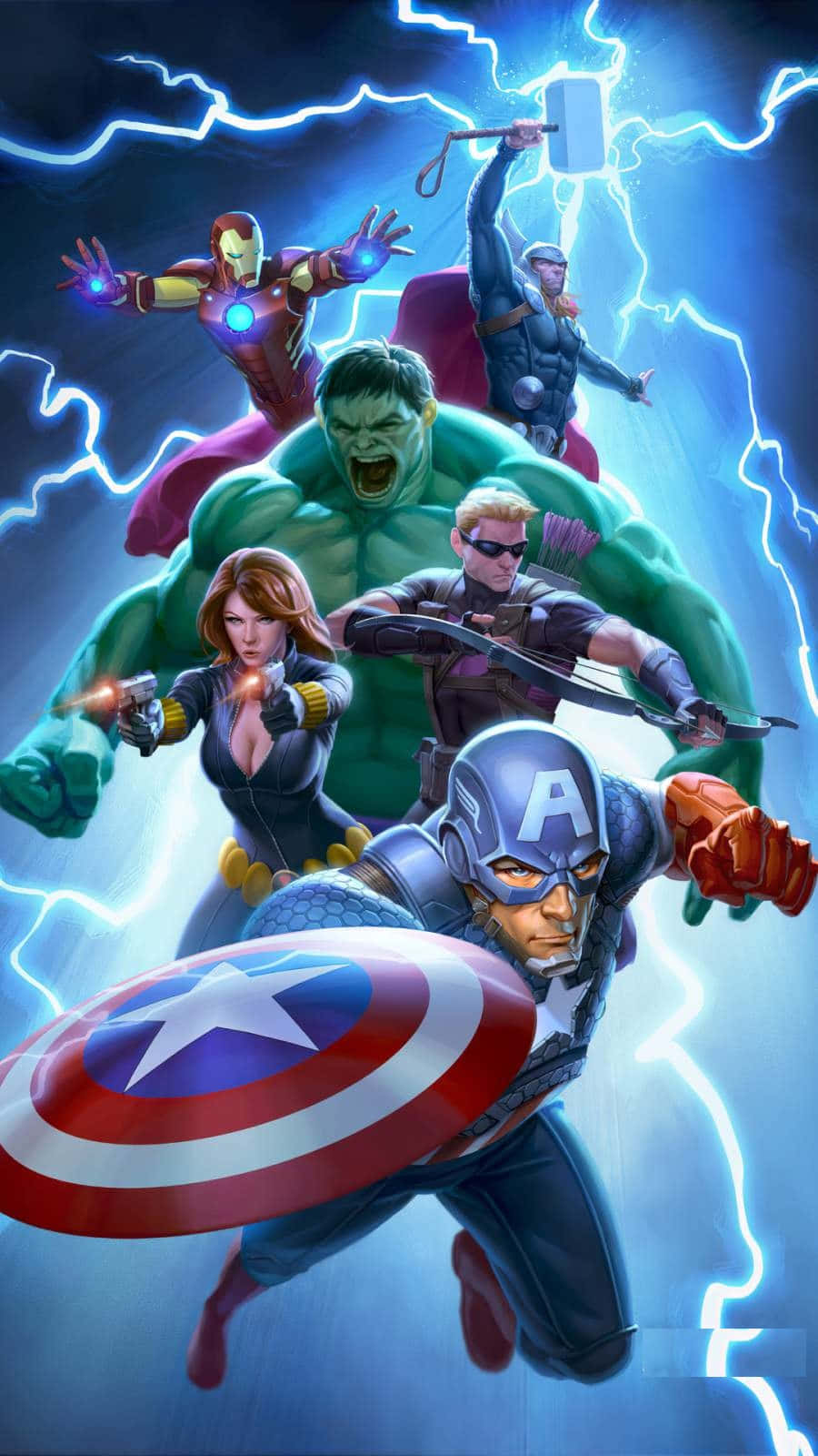 Photo  Earth's Mightiest Heroes Assemble Wallpaper