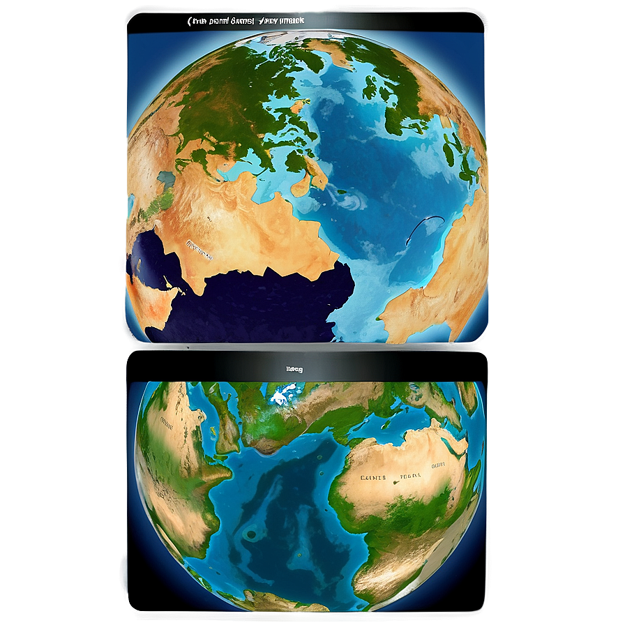 Earth's Oceans And Continents Png Apn PNG