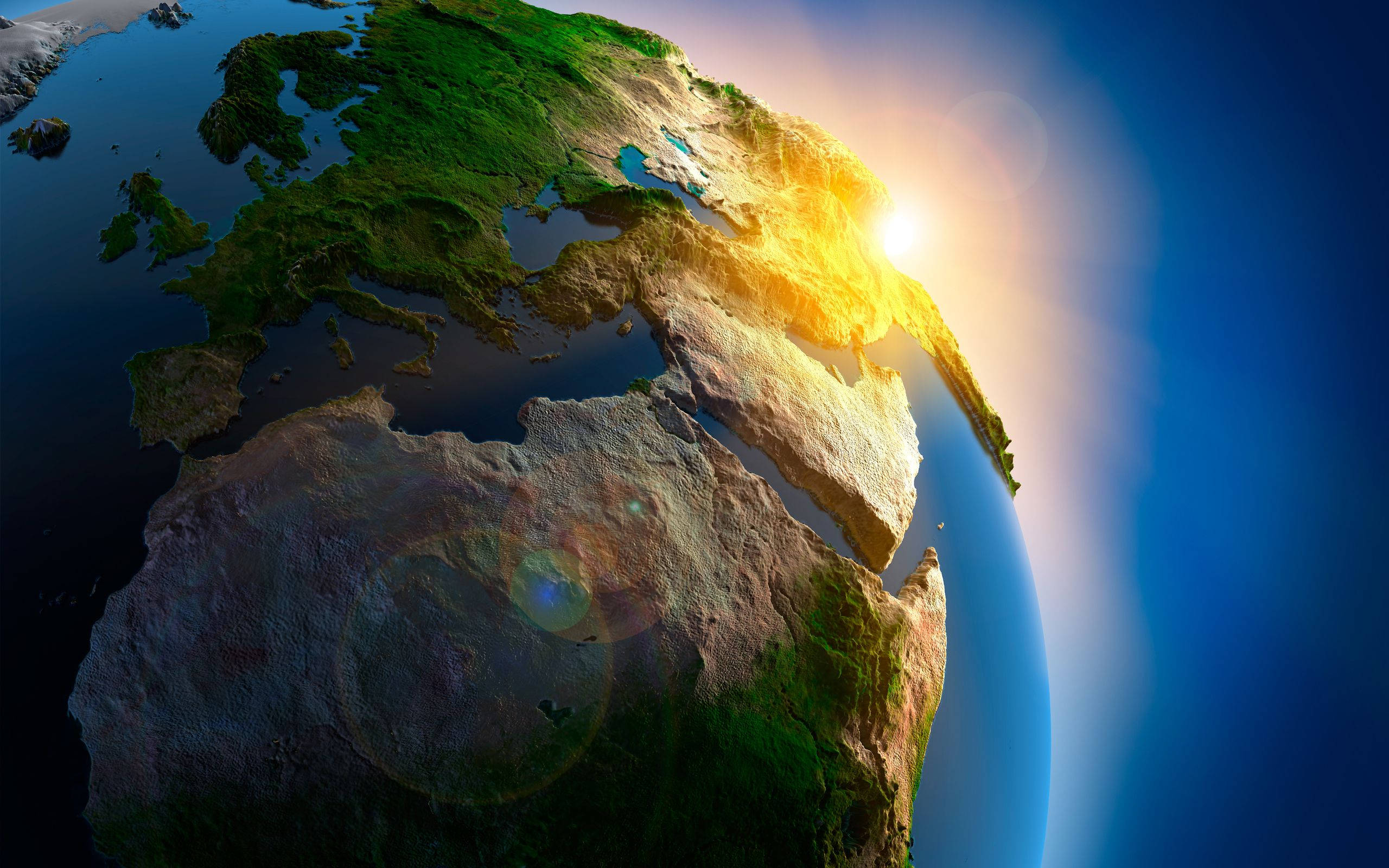 Earth Up Close 3d Android Phone Wallpaper