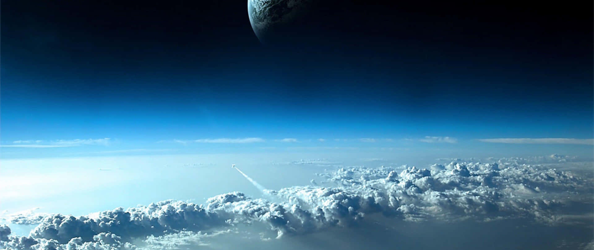 Earth Viewfrom Spacewith Clouds Wallpaper