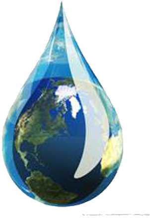 Earth Water Drop Fusion PNG