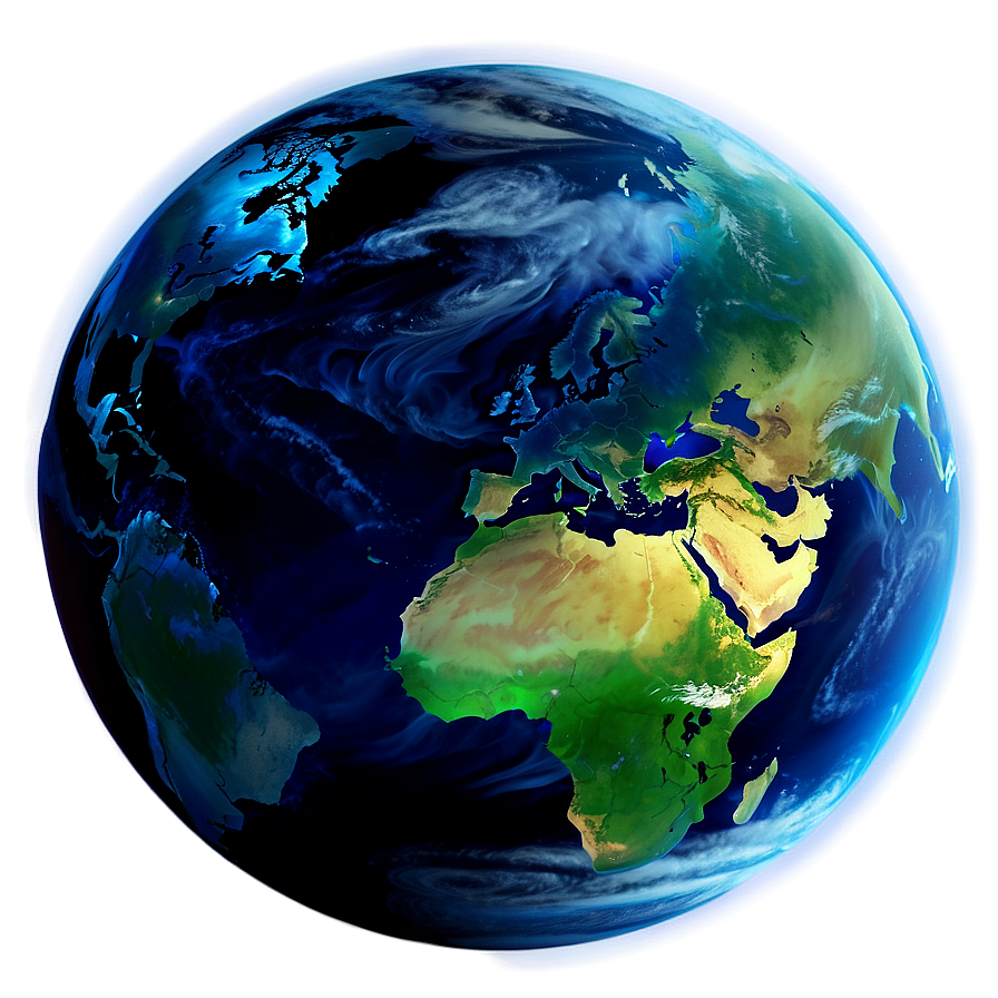 Earth With Aurora Borealis Png Ucu76 PNG