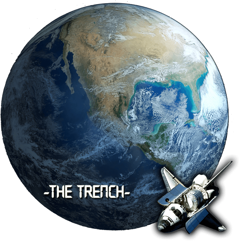 Earthand Space Shuttle The Trench PNG