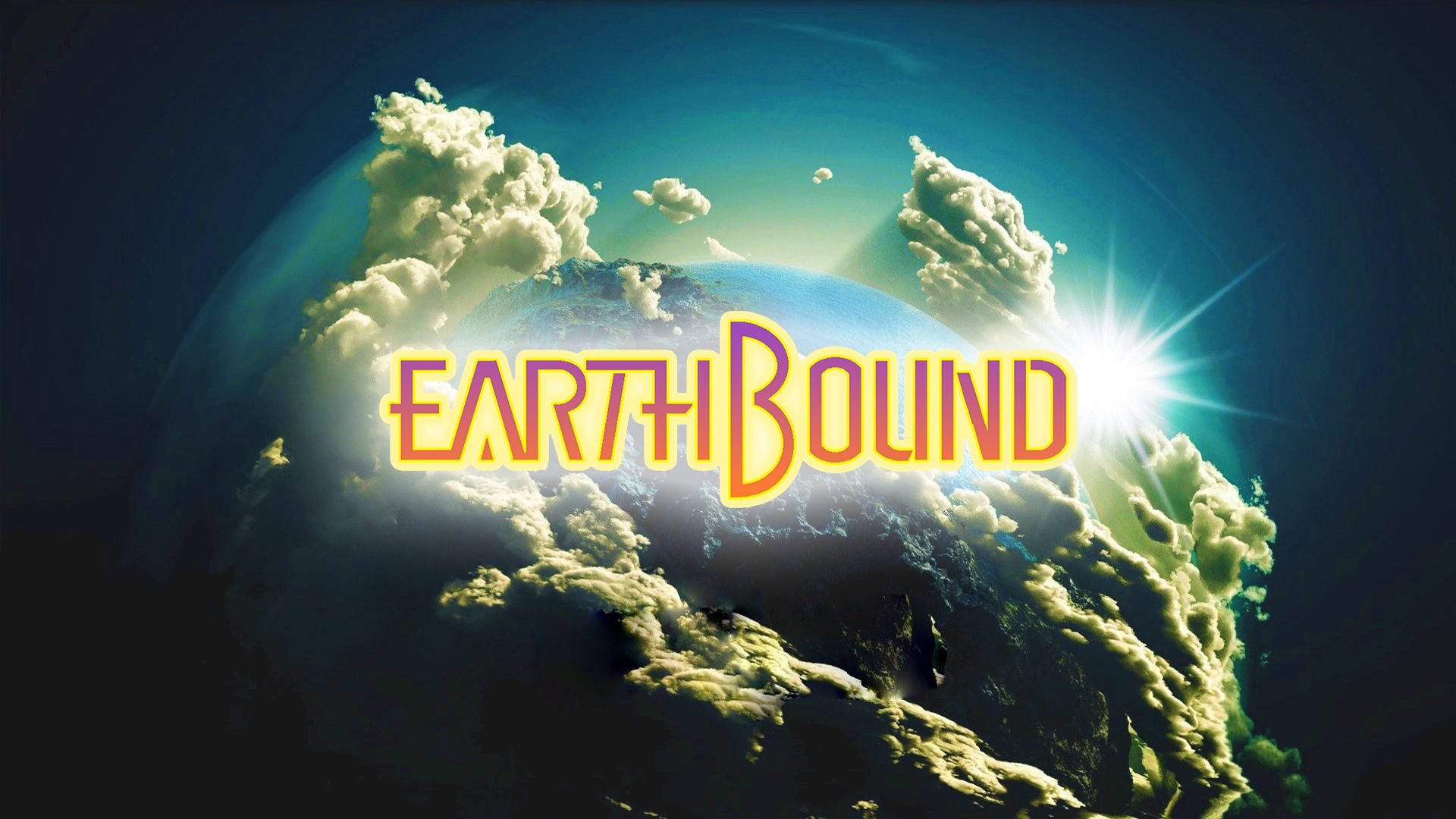 Earthbound Planet Earth With Clouds Poster
