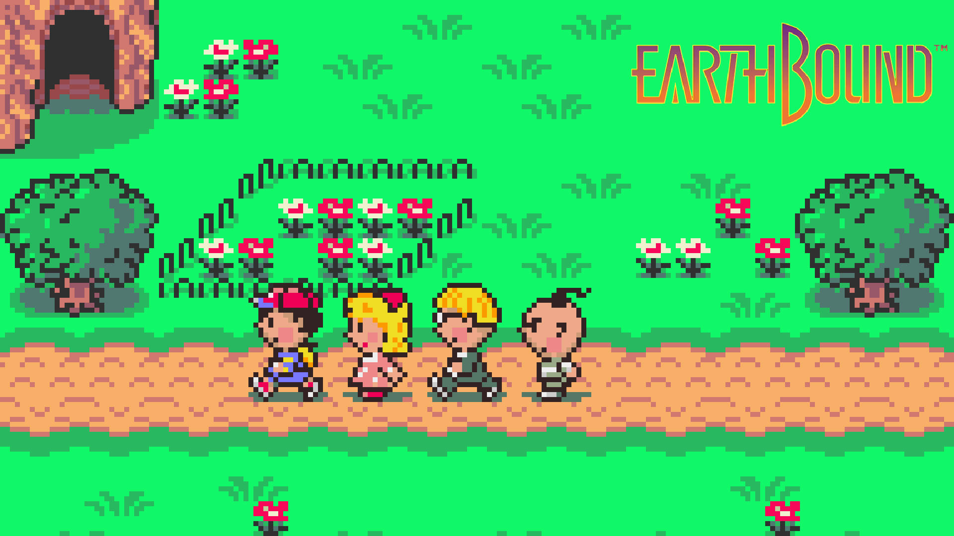 Strolling through the picturesque country in Earthbound Wallpaper