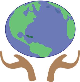 Earthin Hands Graphic PNG