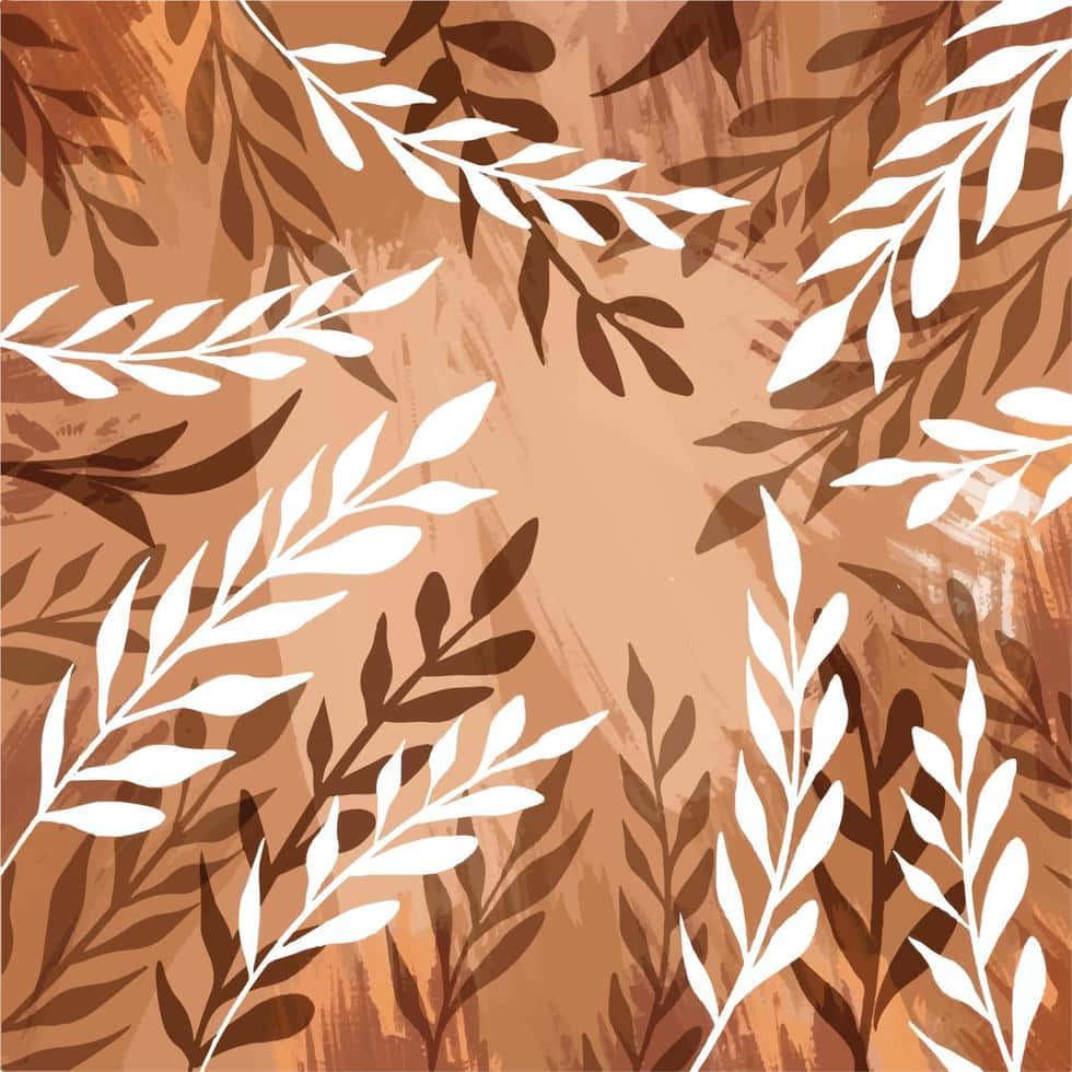 Earthy Leaves Pattern.jpg Wallpaper