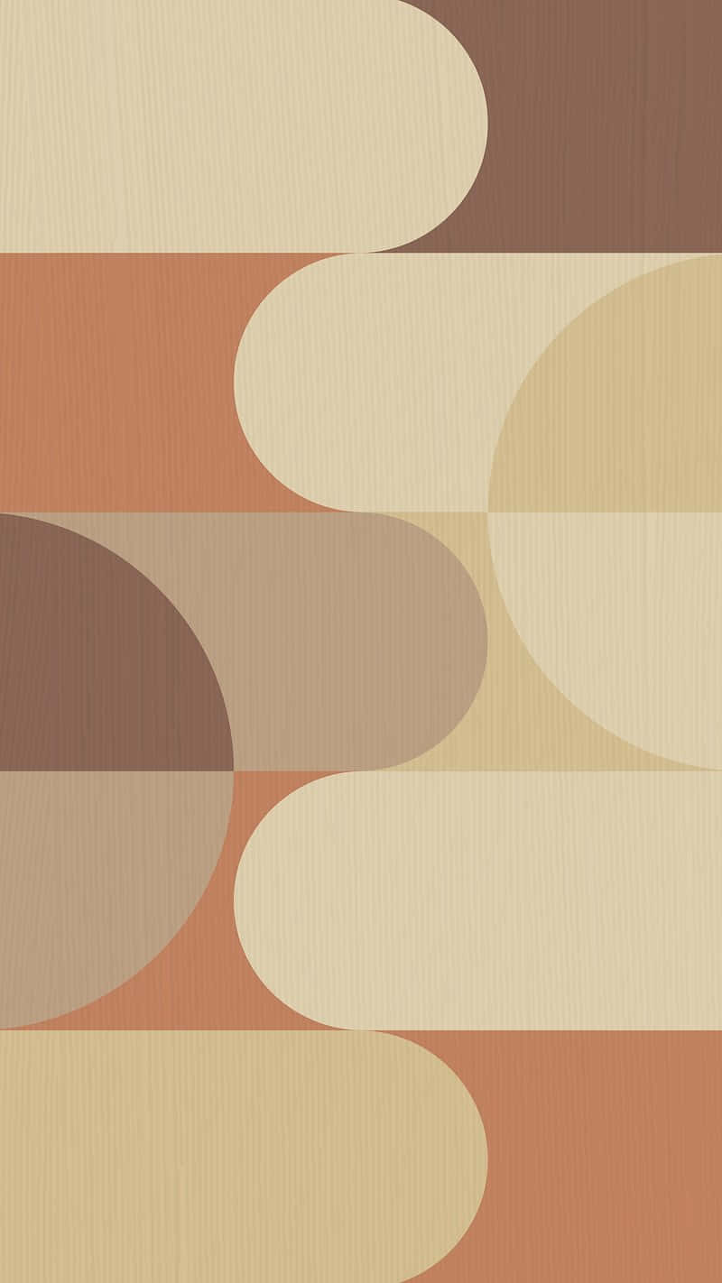 Earthy Toned Abstract Curves Wallpaper