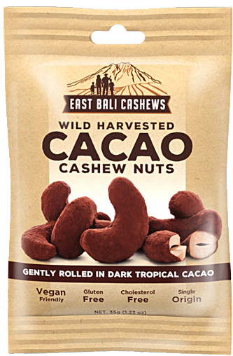 East Bali Cashews Cacao Flavored Packaging PNG